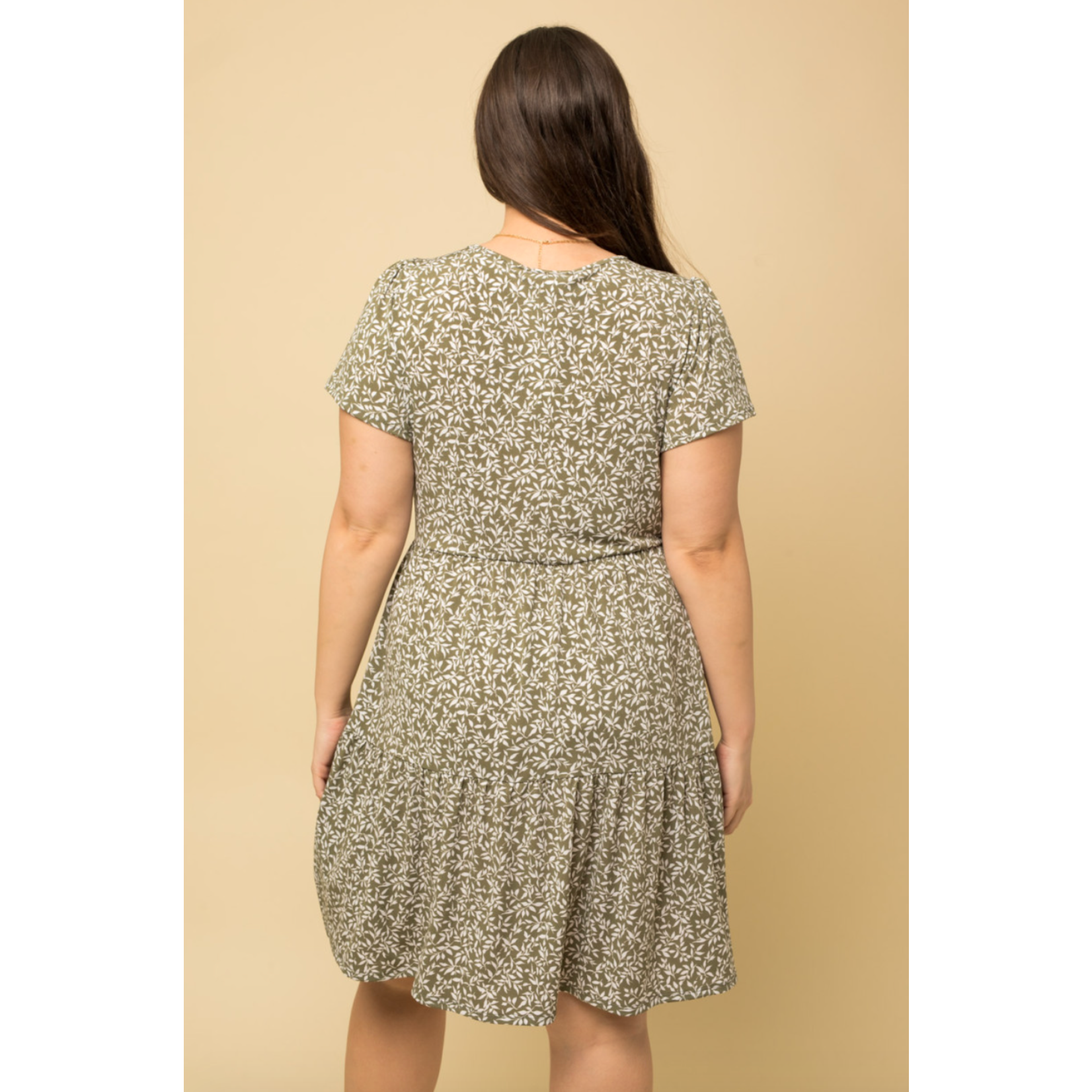 Gilli Short Sleeve V-Neck Mini Dress