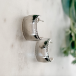 Lou & Co. Flat Huggie Hoop Earrings