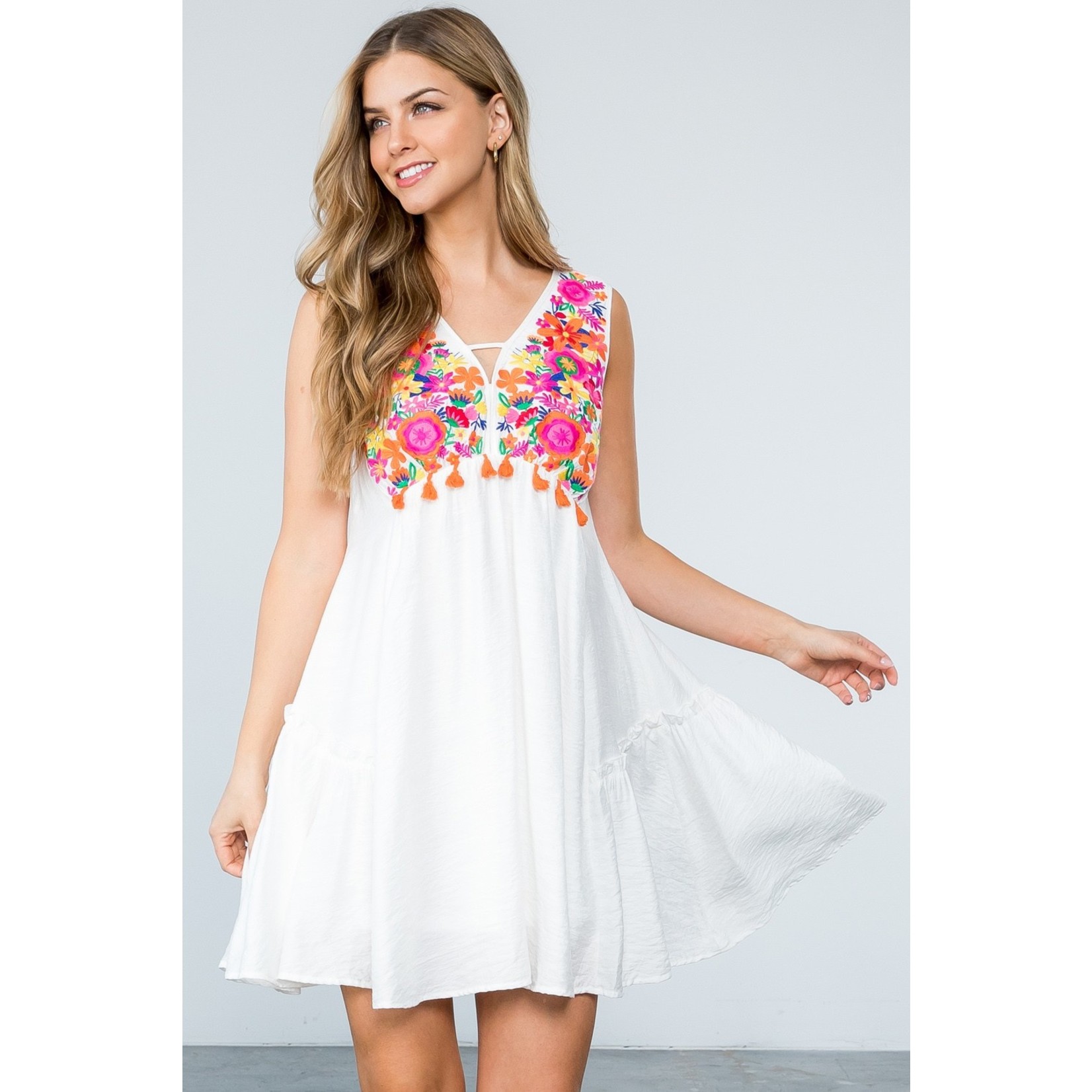 THML Embroidered Dress