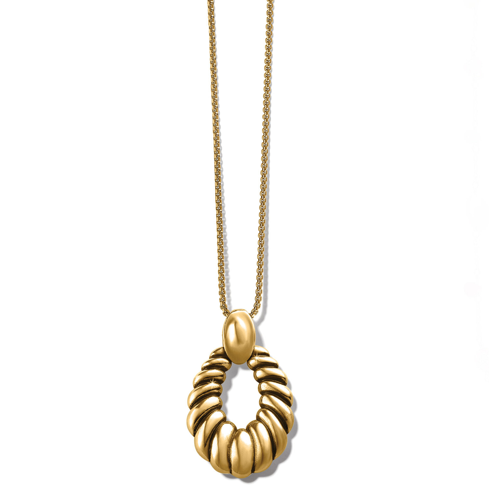 Brighton Gold Athena Scalloped Convertible Necklace