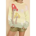 Miss Sparkling Mushroom Patch Sweater