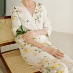 Driftwood Floral V-Neck Pajama Set