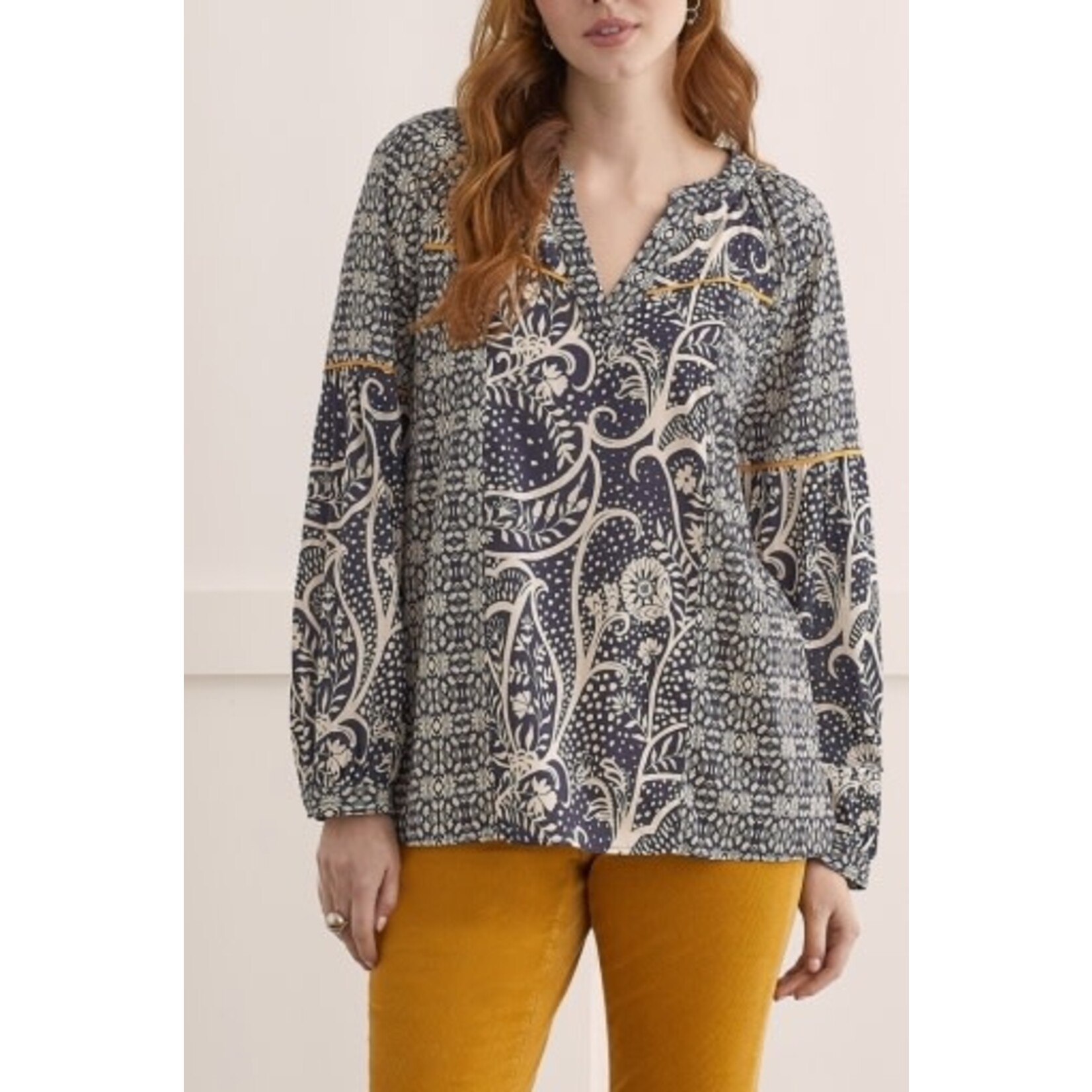 Tribal Two Pattern Printed Blouse
