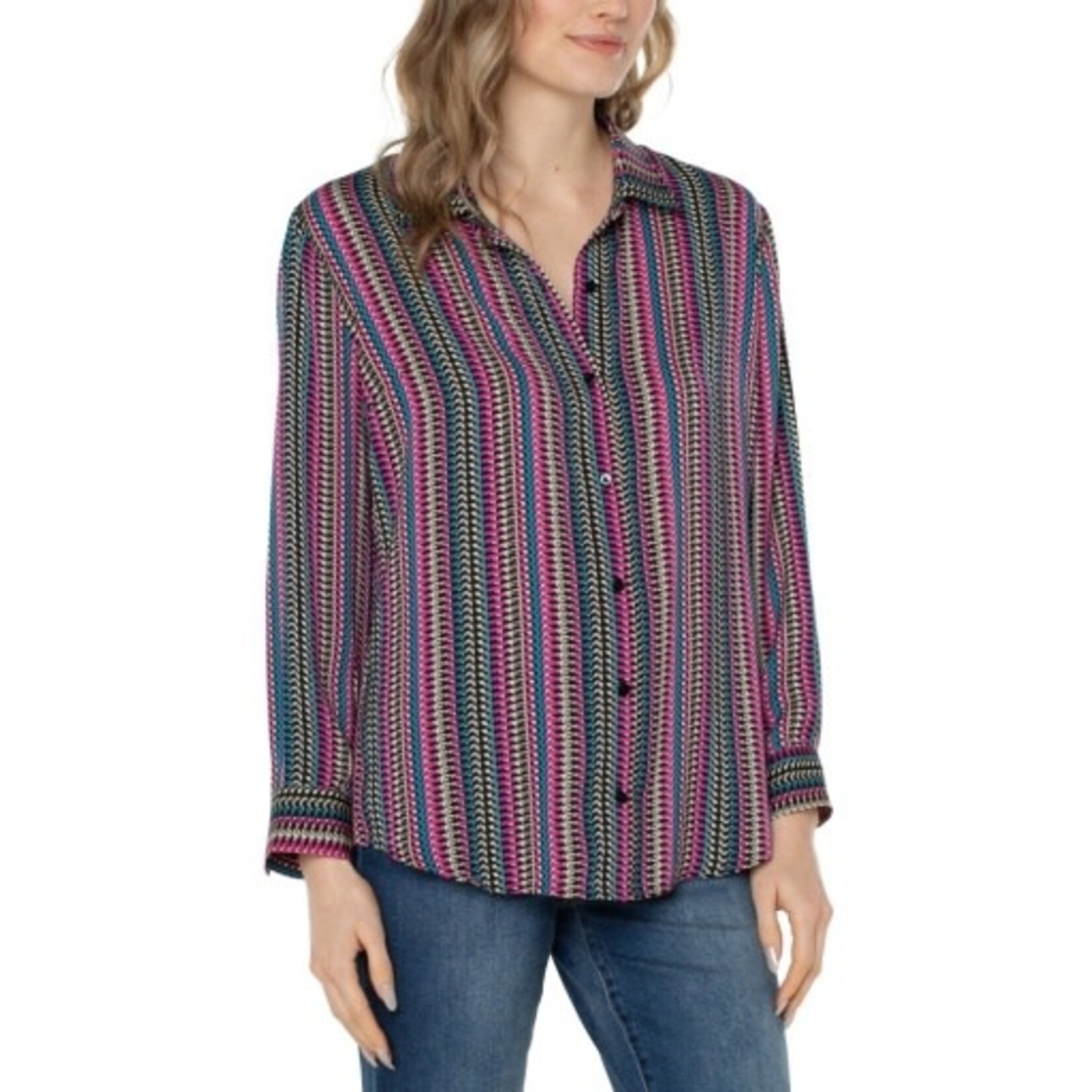 Liverpool Los Angeles Button Up Blouse Woven