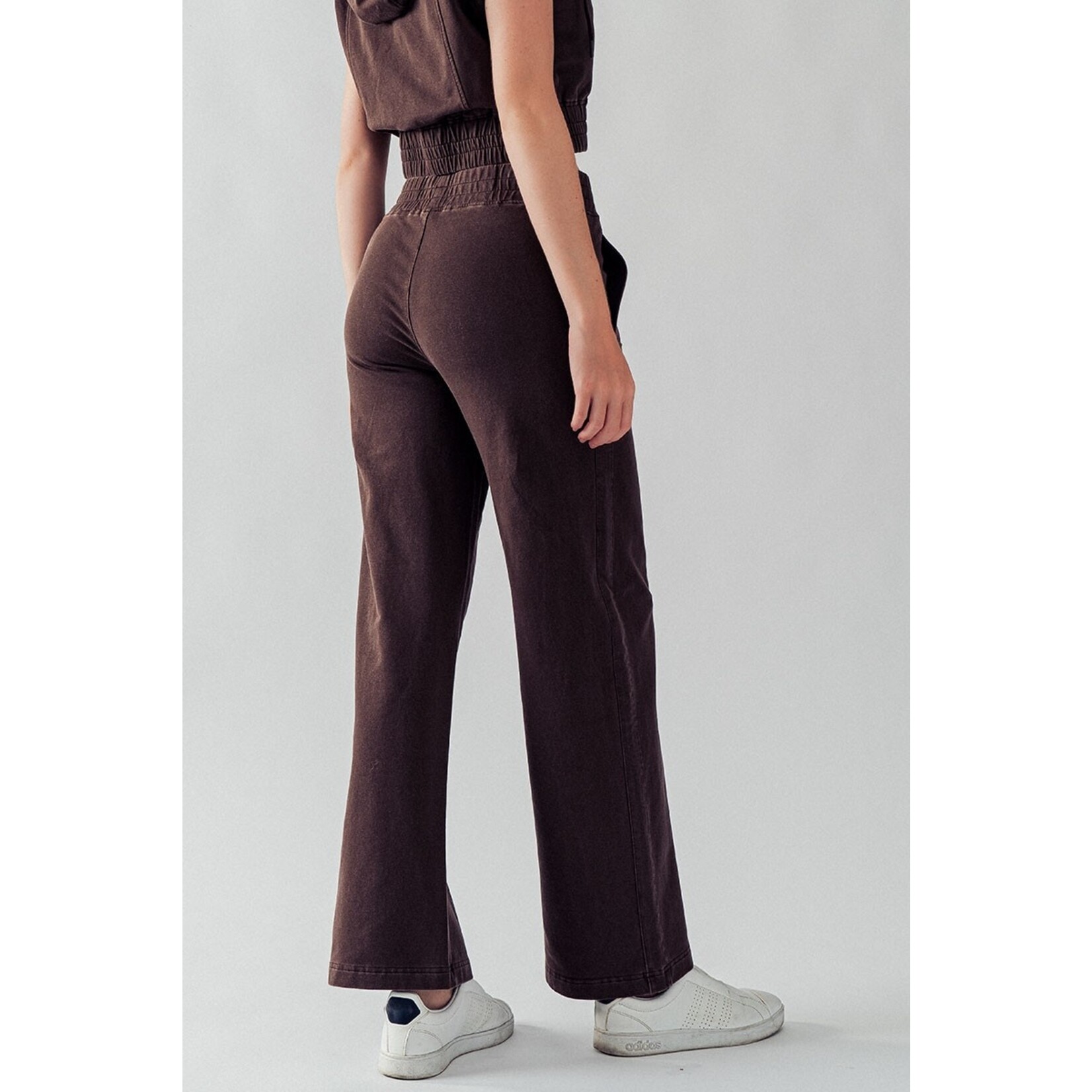 Trend Notes Bray Elastic Waist Mineral Wash Pants