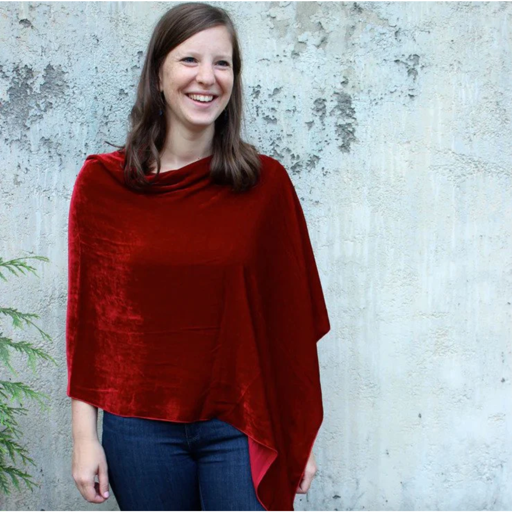 dana herbert Velvet Poncho