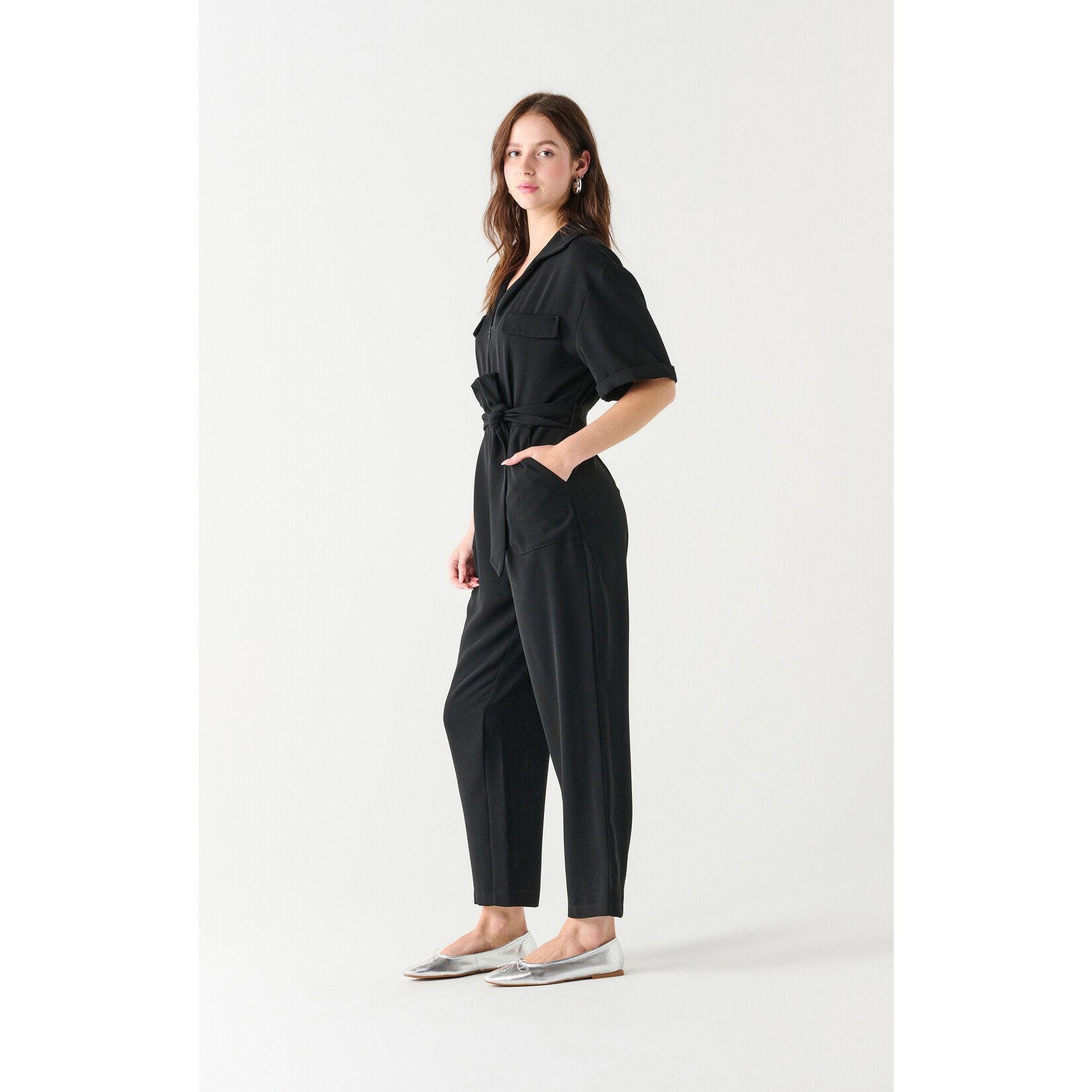 Dex Clothing Utility Belted Jumpsuit