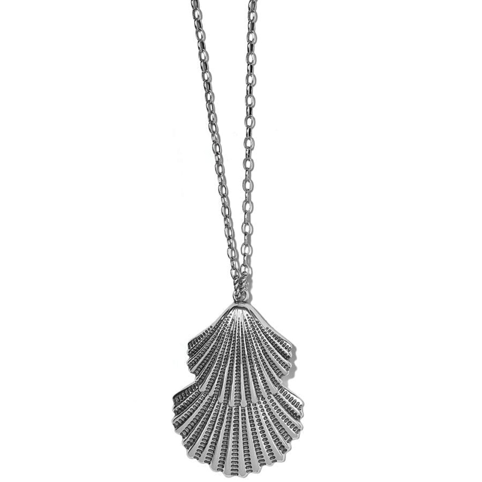 Brighton Silver Shells Two Tier Necklace