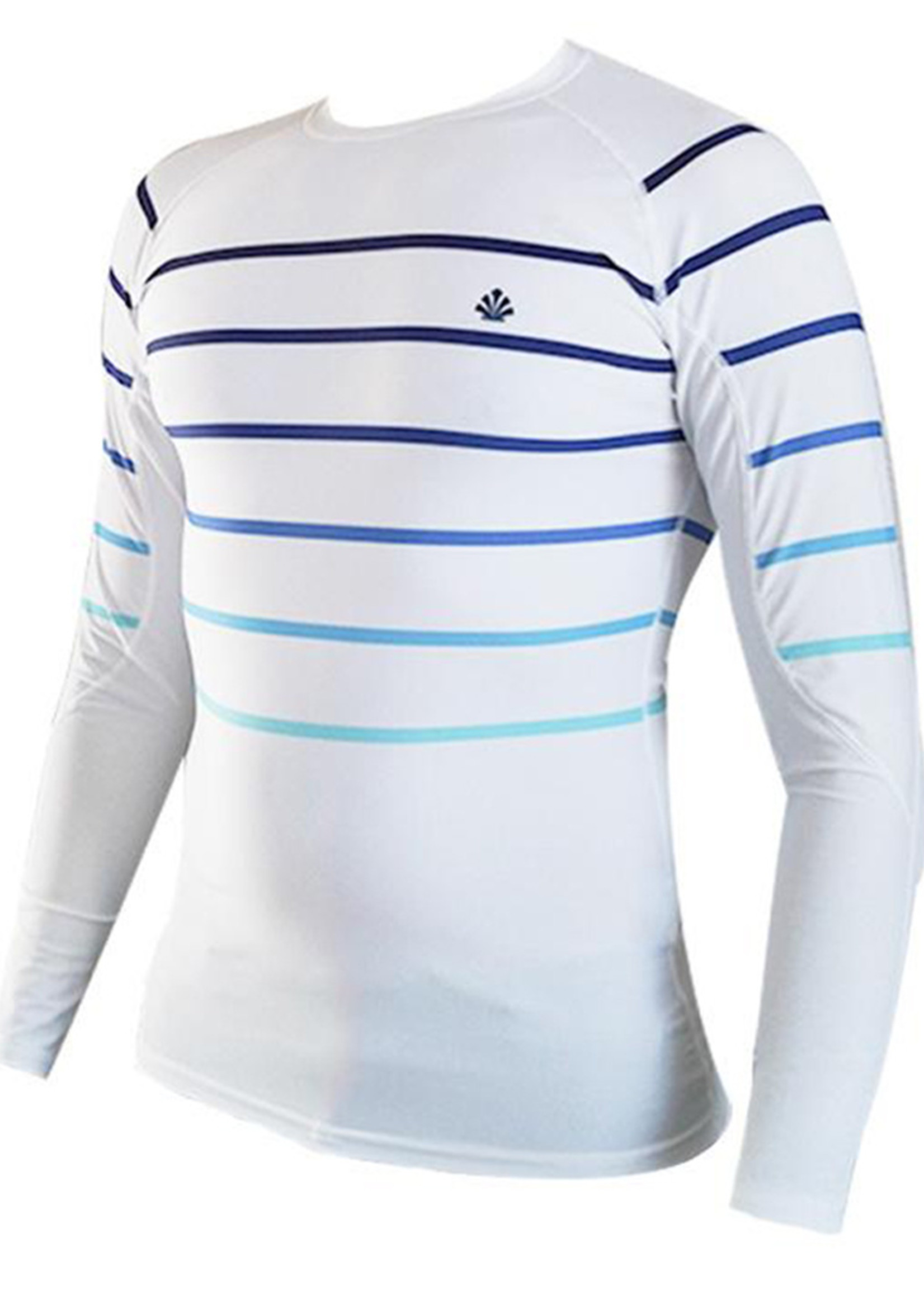 Saint Jacques Lycra Long Sleeve Lines UV Protection Shirts - Men