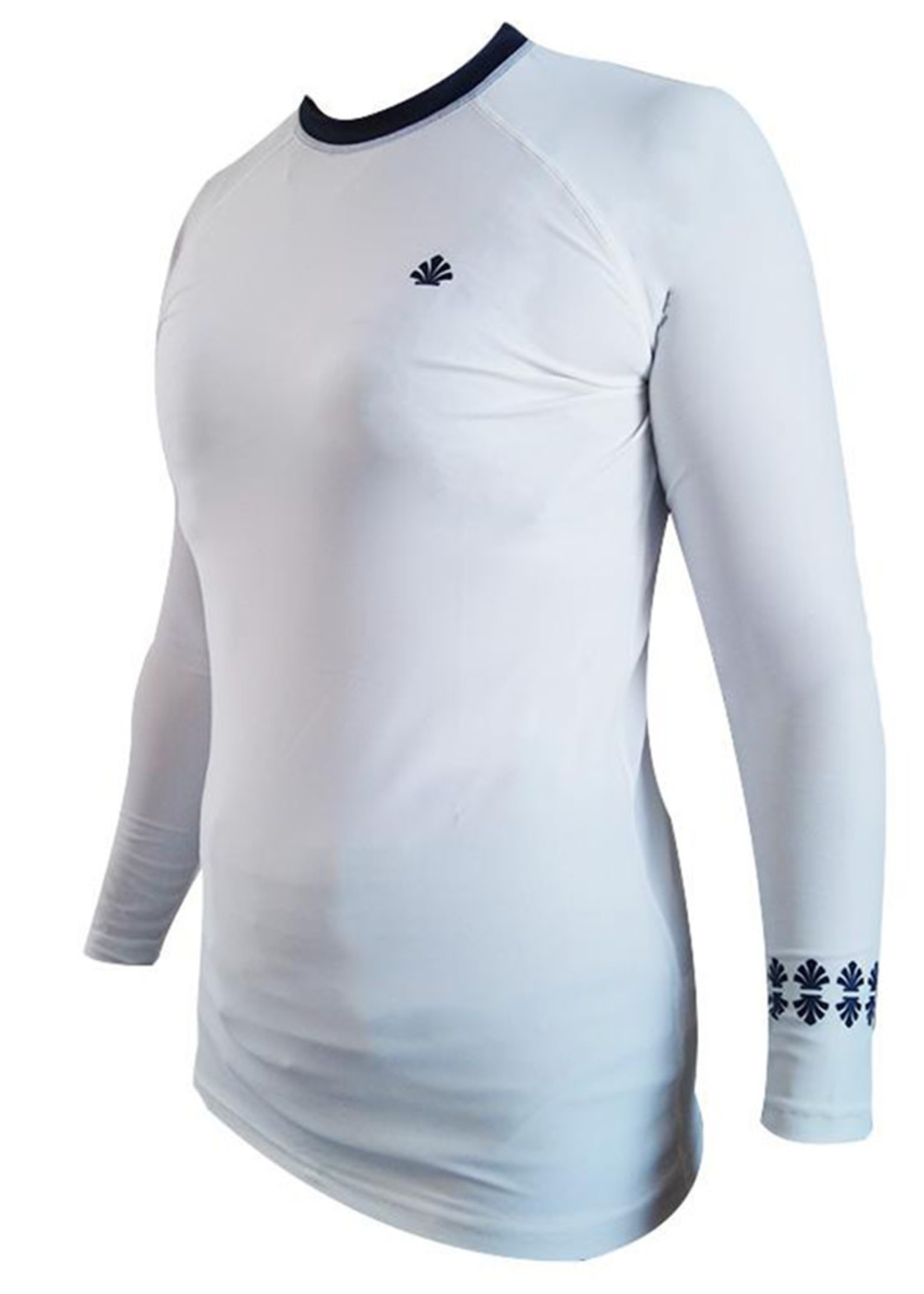 Saint Jacques Lycra Long Sleeves White Shirt UV Protection - Women