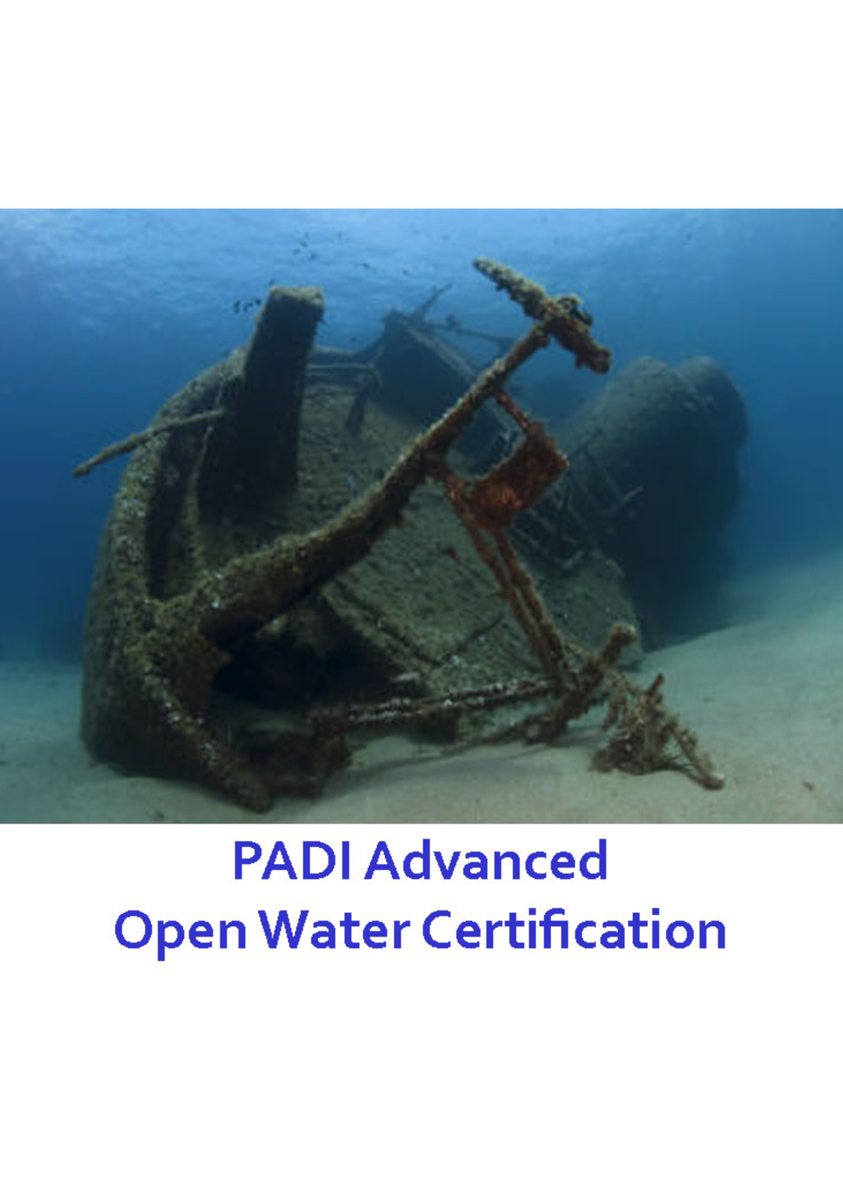 PADI Advanced Open Water Certification  (group course)