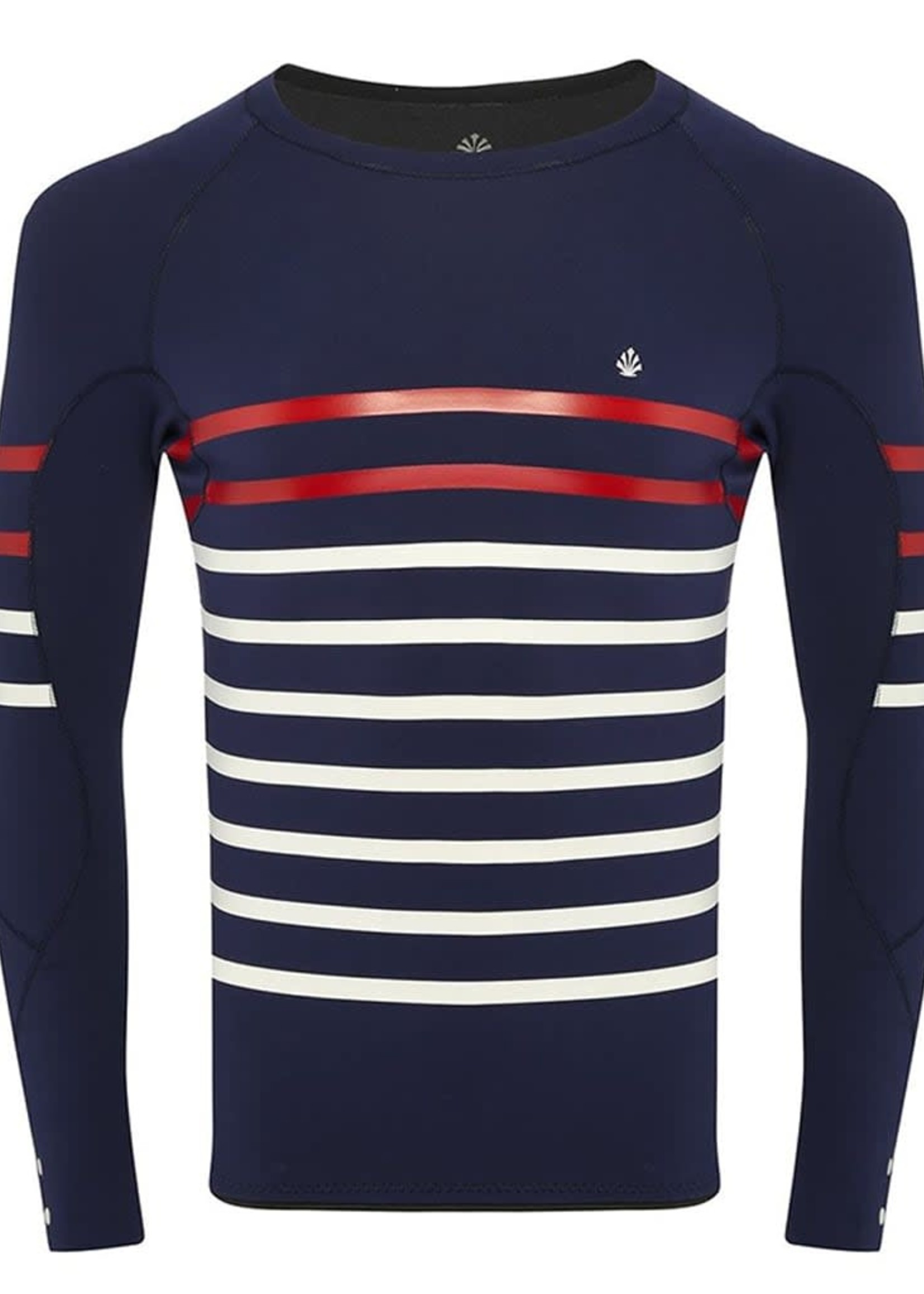 Saint Jacques NOÉ - Long Sleeve Stripe Wetsuit Top 2 mm