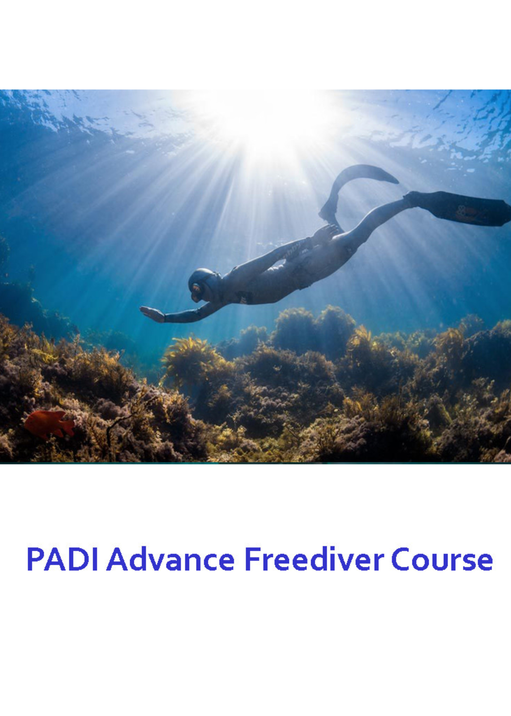 PADI ADVANCE FREEDIVER COURSE