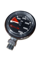 HOLLIS HOLLIS PRESSURE GAUGE MODULE PSI LOW PROFILE BLK-METAL W/O BOOT