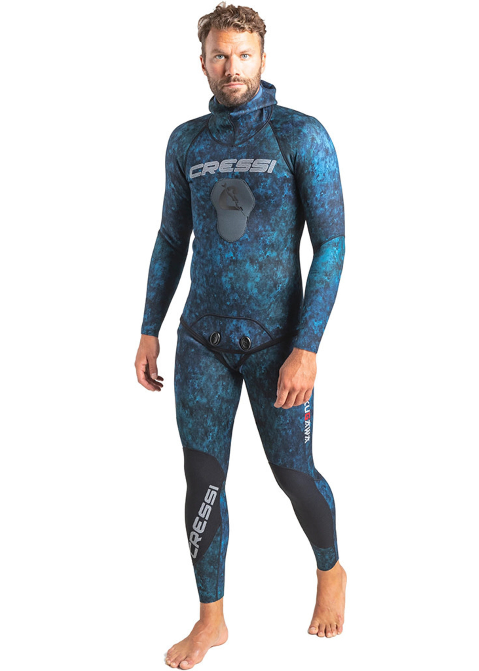 CRESSI CRESSI Tokugawa 2pcs Nylon wetsuit W/Hood 2mm