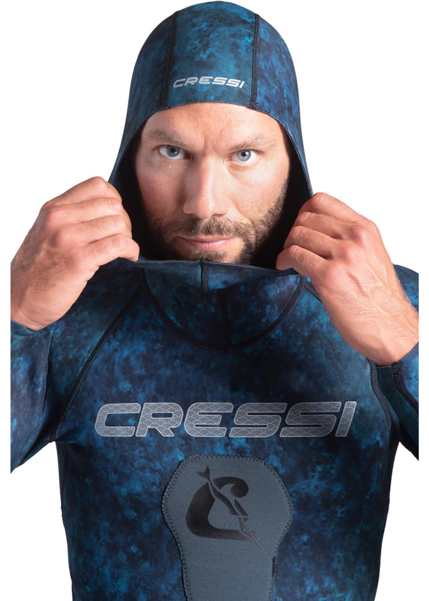 CRESSI CRESSI Tokugawa 2pcs Nylon wetsuit W/Hood 2mm