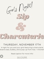 November 17th Sip and Charcuterie Tickets