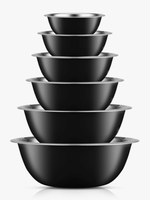 Stainless Steel Mixing bowls - black