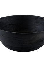 Creative Brands Black Wood Salad Bowl