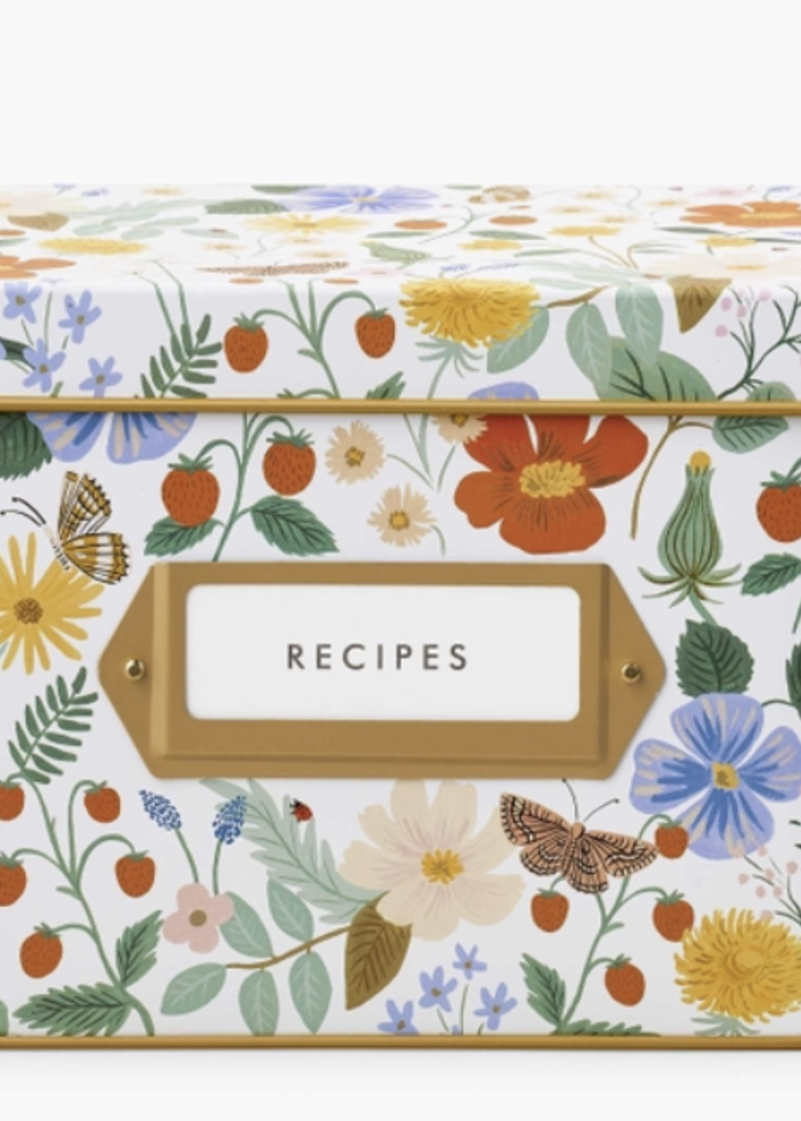 Rifle Paper CO Strawberry Fields Recipe Tin