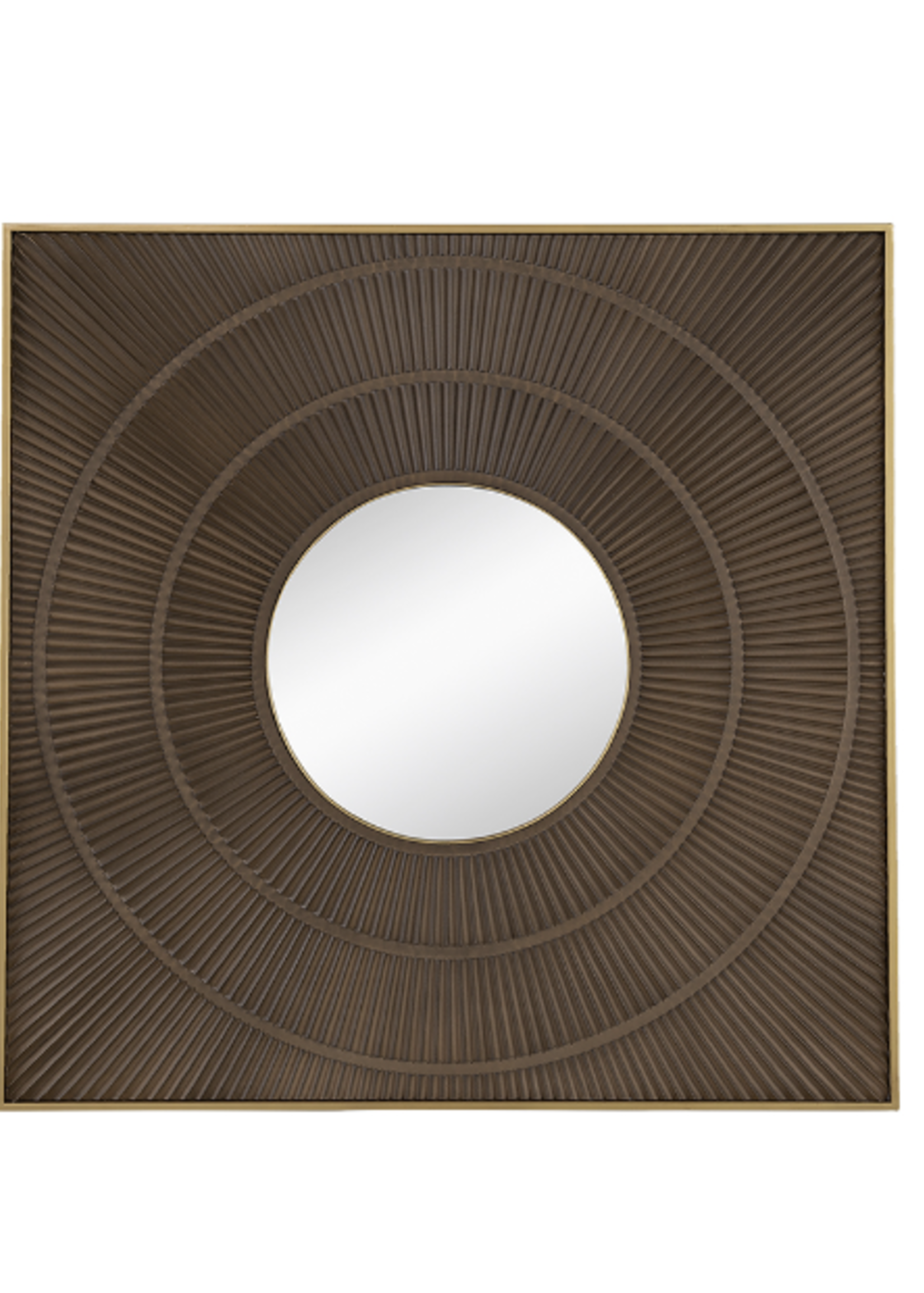 A&B Home Carved Mirror - Brown - 83803