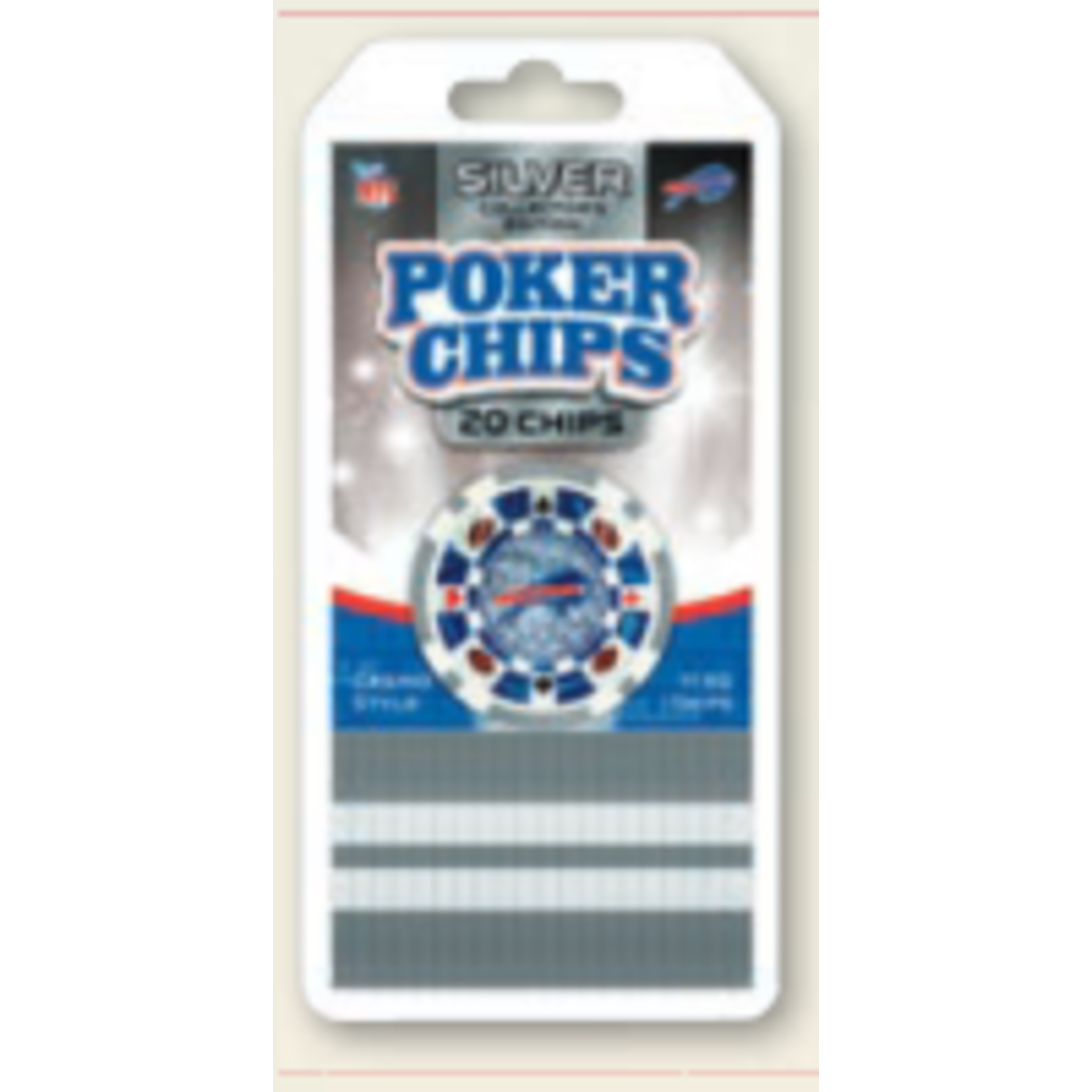 Buffalo Bills Poker Chips 20pc - Olean General Hospital Auxiliary Gift Shop