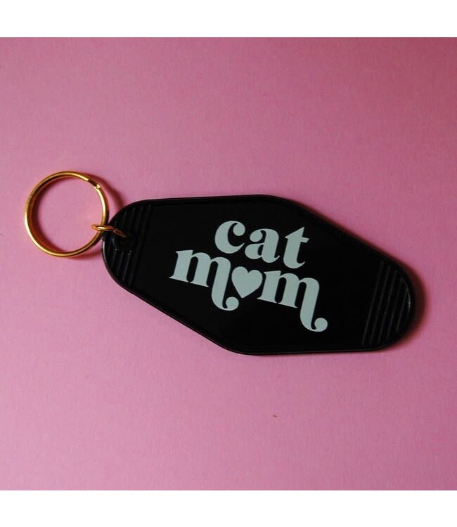 A Shop Of Things Cat Mom Motel Keychain