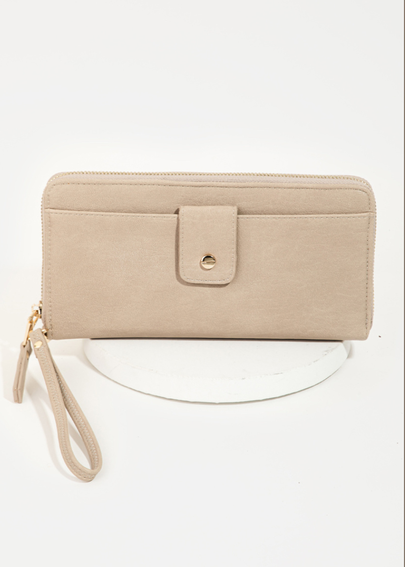 Fame Accessories TAUPE WALLET