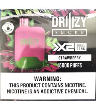 DrIIIzy Strawberry DrIIIzy Smoke 2x Dual Tank 15,000 Puffs