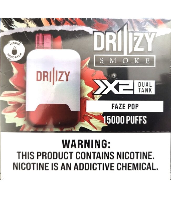 Faze Pop DrIIIzy Smoke 2x Dual Tank 15,000 Puffs