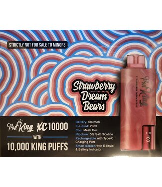 Pod King Strawberry Dream Bears Pod King XC 10,000 Puffs