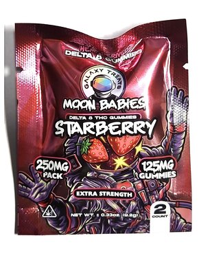 Galaxy Treats Galaxy Treats Moon Babies 250mg per pack Strawberry Delta 8