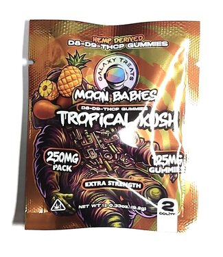 Galaxy Treats Galaxy Treats Moon Babies 250mg per pack d8/d9/thcp Tropical Kush