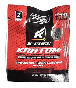 K-Fuel Kratom Watermelon Citrus 30mg Kratom + 1000mg Lions Mane Per Gummy