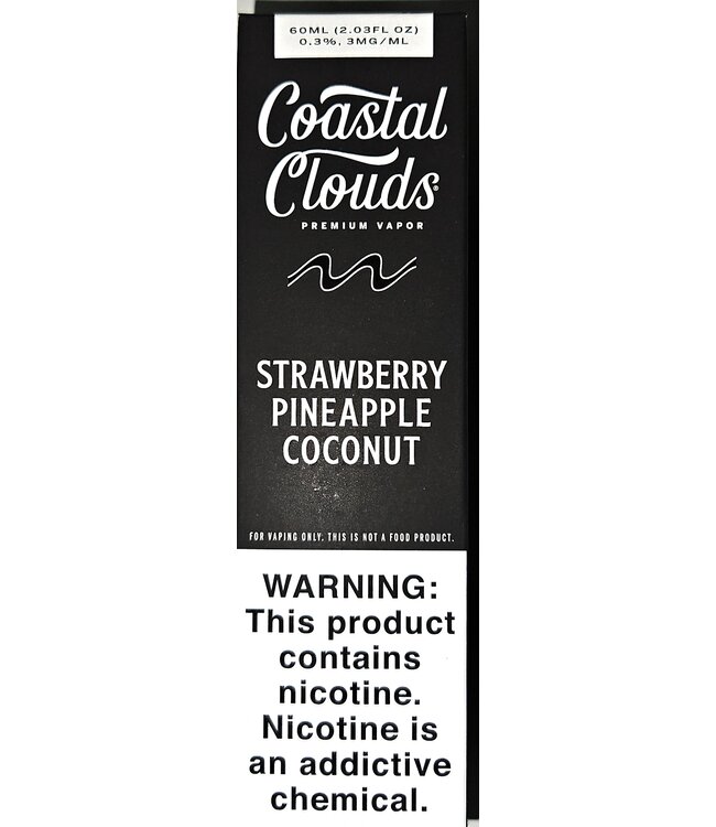 3mg Strawberry Pineapple Coconut Costal Clouds 60ml