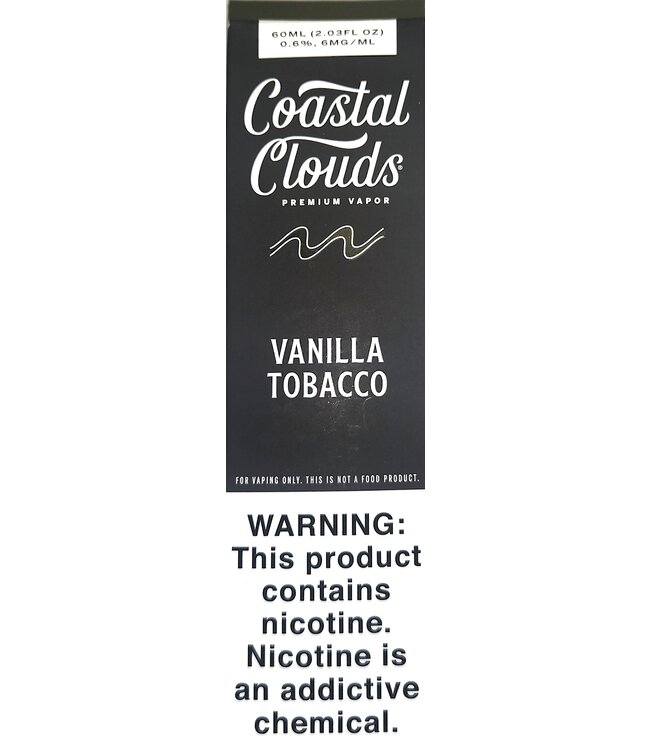 6mg Vanilla Tobacco Costal Clouds - 60ml