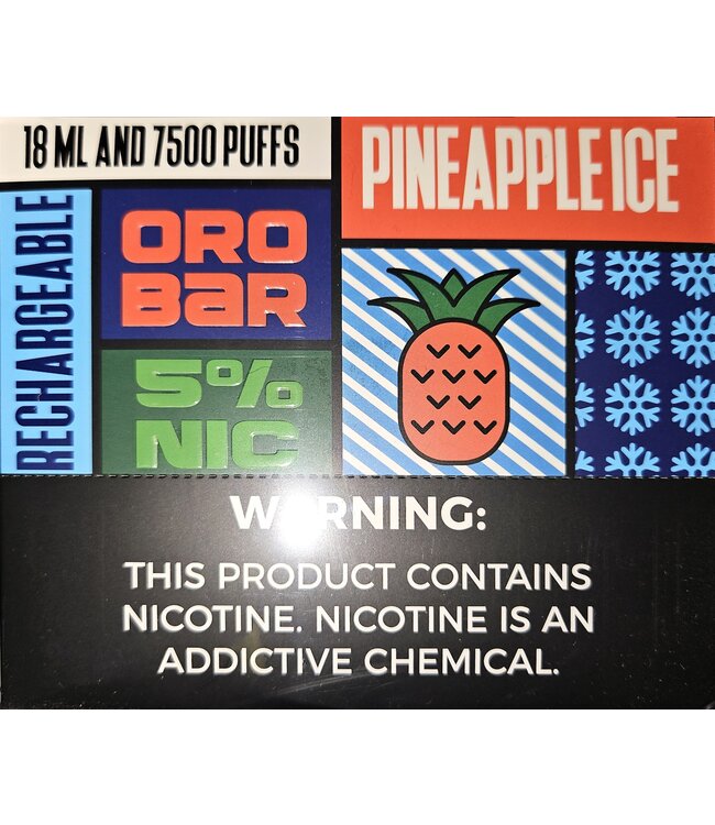 Pineapple Ice Oro Bar 7500 puff