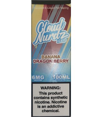 Cloud Nurdz Cloud Nurdz 100ml Banana Dragon Ice 6mg