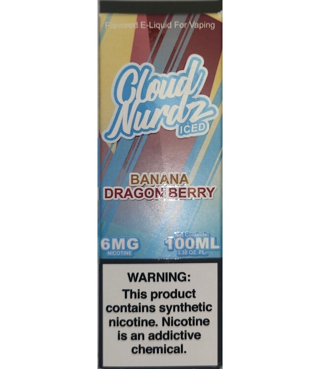 Cloud Nurdz 100ml Banana Dragon Ice 6mg