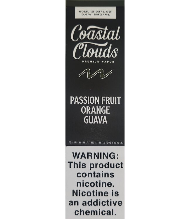 Coastal Clouds 60ml Passion Fruit Orange Guava 6mg
