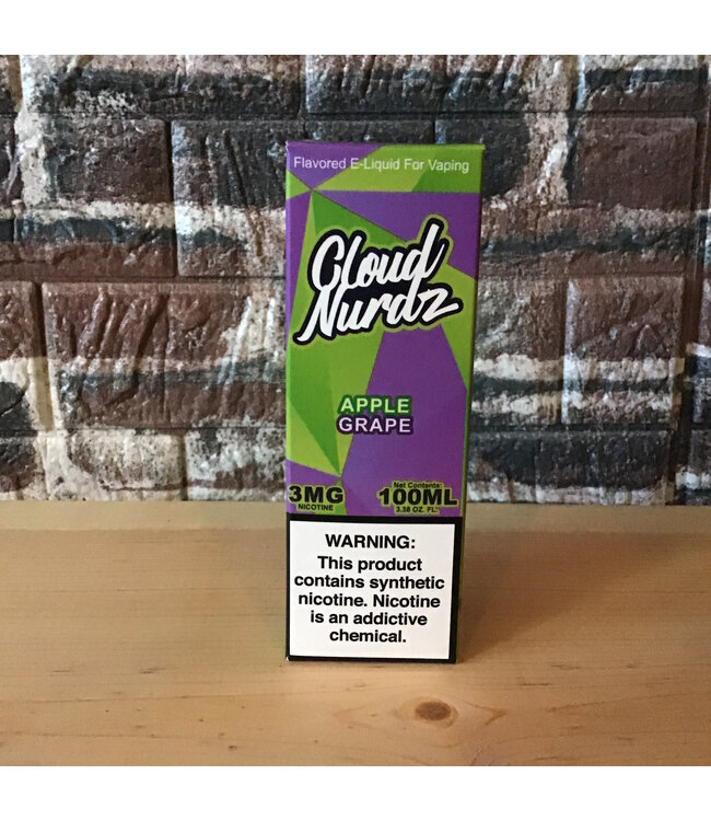 3mg Grape Apple Cloud Nurdz - 100ml