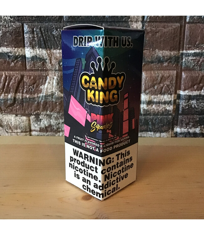 0mg Pink Squares Candy King 100ml