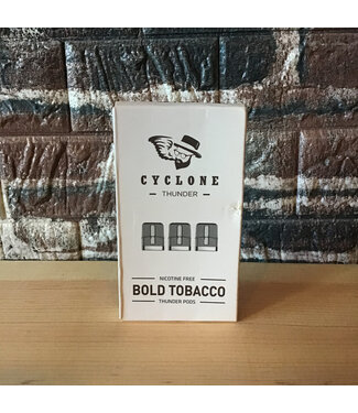 Cyclone 0mg Bold Tobacco Thunder Pods by Cyclone Nicotine Free