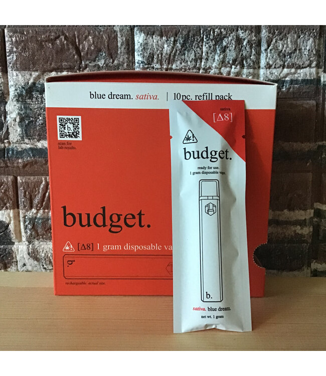 Sativa D8 Blue Dream by budget. 1 Gram Disposable