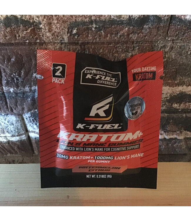 Gummy Watermelon Citrus 30mg Kratom + 1000mg Lions Mane Per Gummy