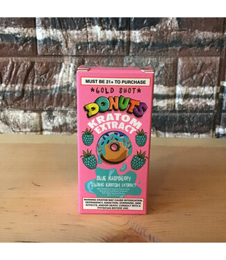 Donuts Blue Raspberry  Kratom Extract Gold Shot by Donuts 250mg