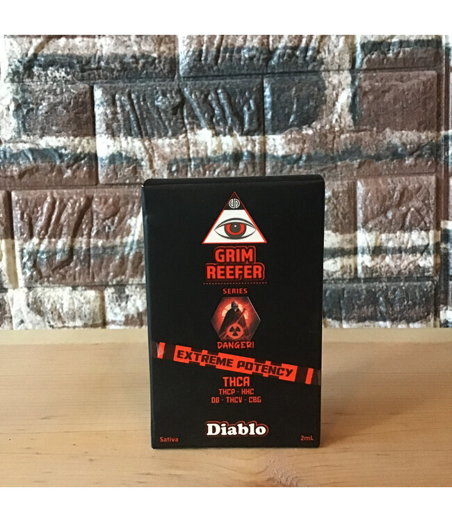 2g Diablo Sativa Delta Distillery Grim Reefer Cartridge