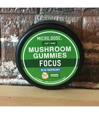 Micro Dose Micro Dose Mushroom Gummies Focus Blue Raspberry 3000mg