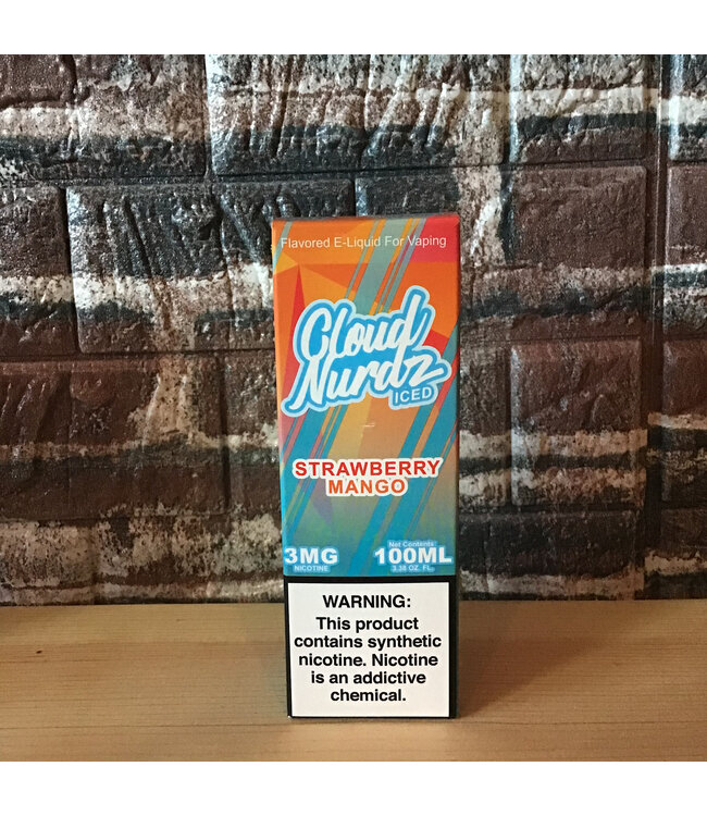 3mg Iced Strawberry Mango Cloud Nurdz 100ml
