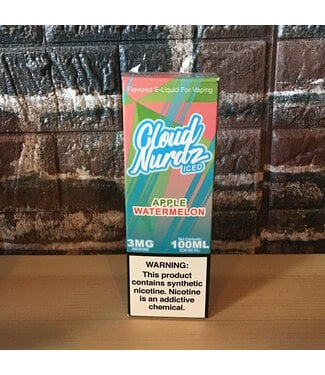 Cloud Nurdz 3mg Iced Apple Watermelon Cloud Nurdz - 100ml